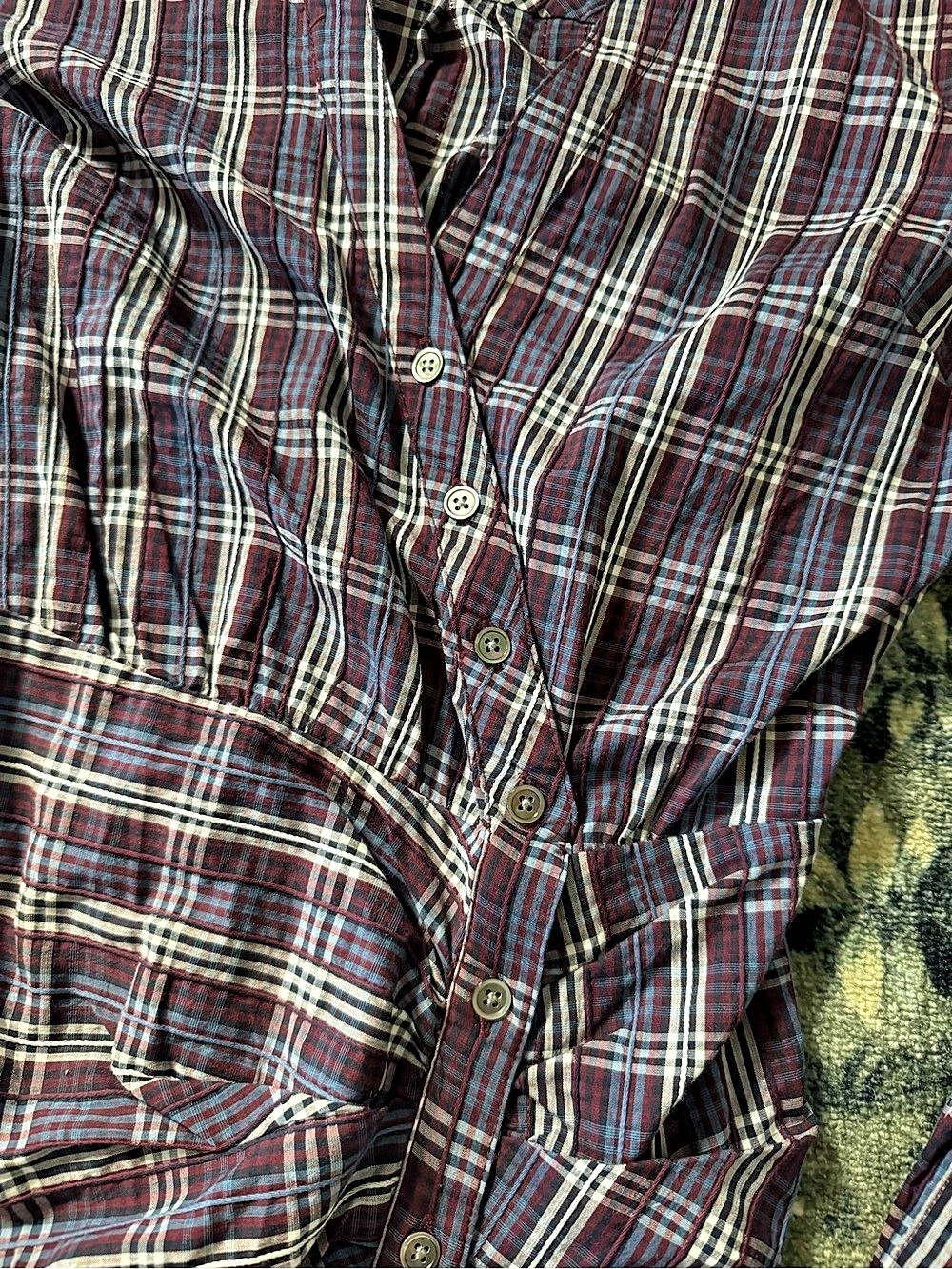 Veronica Beard Perenna Plaid Shirtdress Size 2 - Picture 5 of 8